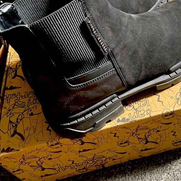 Karl Lagerfeld Leather & Nubuck Chelsea Boots 11 - Picture 3 of 3